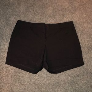 Black high wasted shorts